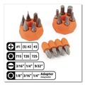 Screwdrivers | Great Neck 92018 34-Piece 8 in. Long Handle Hex/Phillips/Slotted/Star Bits Metric/SAE Sockets Ratcheting Screw/Nut Driver Set - Yellow/Black Handle image number 3