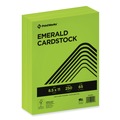 Cleaning & Janitorial Supplies | PrintWorks Professional 00115 8.5 in. x 11 in. 65 lbs. Text Weight Color Cardstock - Emerald Green (1-Ream) image number 0
