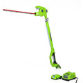 Hedge Trimmers | Greenworks 22242 G 24 24V Cordless Lithium-Ion 18 in. XR Dual Action Hedge Trimmer image number 1