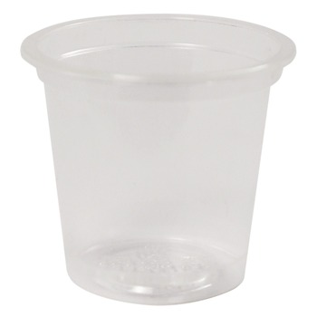 World Centric PLA Clear Cold Cups 1 oz Plastic Clear 3000/Carton