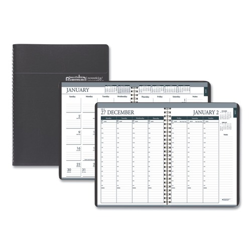 Calendars & Planners | House of Doolittle 286802 8.75 in. x 6.88 in. 12-Month (Jan-Dec 2026) Recycled 7-Day Planner - Black Cover image number 0