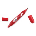 Permanent Markers | Tombow 56647 Mono Twin Fine/Broad Tips Bold Permanent Marker - Red (10/Box) image number 1