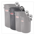 Trash Cans | Suncast Commercial TCU44 Injection Molded Utility Trash Can, 44 gal, Plastic/Resin, Gray image number 1