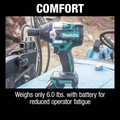 Impact Wrenches | Makita XWT18T 18V LXT Brushless Lithium-Ion 1/2 in. Cordless Square Drive Mid-Torque Impact Wrench with Detent Anvil Kit with 2 Batteries (5 Ah) image number 2