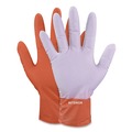 Disposable Gloves | Ammex GWUOFN44050 9.06 in. 6 mil Ultra Industrial Flock-Lined Nitrile Disposable Gloves - Orange/Medium (500/Carton) image number 1