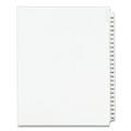 Office Jansan | Avery 01335 11 in. x 8.5 in. 25-Tab 126 to 150 Avery Style Preprinted Legal Exhibit Side Tab Index Dividers - White (1-Set) image number 0