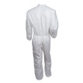 Bib Overalls | Ansell KCC 46004 A30 Elastic-Back Coveralls - Extra Large, White (25/Carton) image number 2