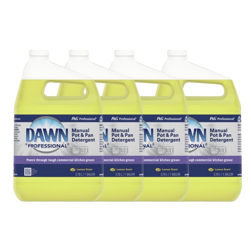 Cleaning & Janitorial Supplies | Dawn Professional 57444 Manual Pot and Pan Dish Detergent - Lemon (4/Carton) image number 0