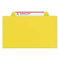 File Folders | Smead 18734 Four-Section Pressboard Top Tab Classification Folders - Yellow/Legal Size (10/Box) image number 3