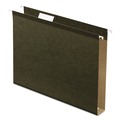File Folders | Pendaflex 04152X1 1 in. Extra Capacity 1/5-Cut Tabs Reinforced Hanging Letter File Folders with Box Bottom - Green (25/Box) image number 0