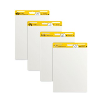 Post-it Easel Pads Super Sticky 25 in. x 30 in. Self Stick Easel Pads - White (4/Carton)