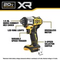 Certified Refurbished Deal Days | Factory Reconditioned Dewalt DCF845D1E1R 20V MAX XR Lithium-Ion Brushless 3-Speed 1/4 in. Cordless Impact Driver Kit with POWERSTACK (1.7 Ah/2 Ah) image number 8