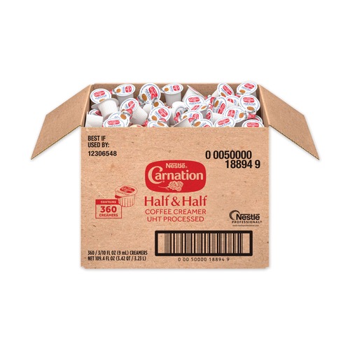 Coffee | Carnation 12306548 0.3 oz Half and Half Mini Cups (360/Carton) image number 0