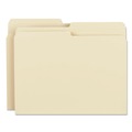 Office Jansan | Smead 10320 Interior File Folders with Assorted 1/2-Cut Tab Positions - Letter, Manila (100/Box) image number 2