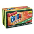 Sponges & Scrubbers | Brillo 21031 Estracell 4.5 in. x 2.75 in. Heavy-Duty Scrub Sponge - Yellow/Green (8/Carton) image number 2