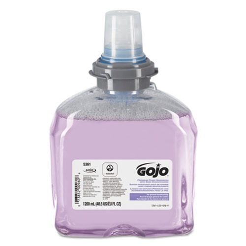 Cleaning & Janitorial Supplies | GOJO Industries 5361-02 1200 mL TFX Luxury Foam Hand Wash Dispenser - Fresh Scent (2/Carton) image number 0