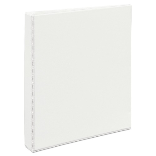 Office Jansan | Avery 09301 3 EZD Rings 1 in. Capacity 11 in. x 8.5 in. Durable View Binder with DuraHinge - White image number 0