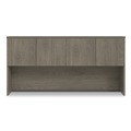 Office Filing Cabinets & Shelves | Alera AE1NNN-E723616P TOM 72 in. x 16 in. x 36 in. 4-Compartment Seville Hutch with Doors - Walnut image number 2