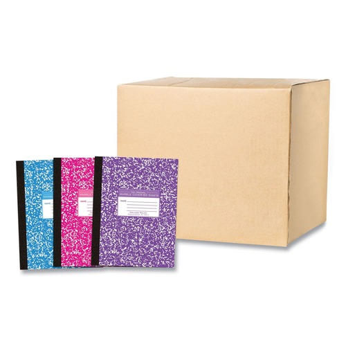 Notebooks & Pads | Roaring Spring 77480 10.25 in. x 7.88 in. Sheets Flexible Composition Book - Randomly Assorted Cover Colors (48/Carton) image number 0