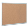 Office Presentation Supplies | MasterVision CA031790 Earth 36 in. x 24 in. Cork Board - Tan Surface/Satin Aluminum Frame image number 1