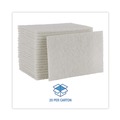 Sponges & Scrubbers | Boardwalk 98BWK LD 6 in. x 9 in. Light Duty Scour Pad - White (20/Carton) image number 5