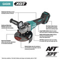 Angle Grinders | Makita GAG08Z 40V max XGT Brushless Lithium-Ion 6 in. Cordless Paddle Switch Angle Grinder with Electric Brake (Tool Only) image number 1