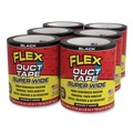 Tapes | Flex Seal Products DTBLKR4620 4.6 in. x 20 ft. 39 mil Flex Super Wide Duct Tape - Black (6/Carton) image number 0