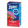 Ziploc 314469 1 Quart 1.75 mil 9.63 in. x 8.5 in. Double Zipper Storage Bags - Clear (9/Carton) image number 3
