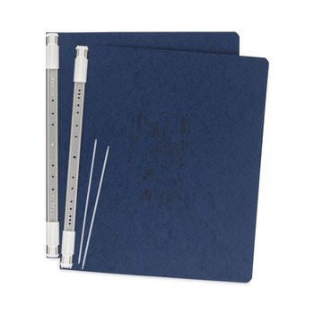 ACCO PRESSTEX 14.88 in. x 11 in. 6 in. Capacity 2 Posts Post Binders with Storage Hooks - Dark Blue