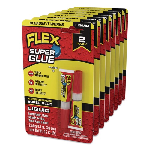 Adhesives & Glues | Flex Seal Products SGLIQ2X3 0.1 oz Flex Super Glue - Dries Clear (8/Carton) image number 0