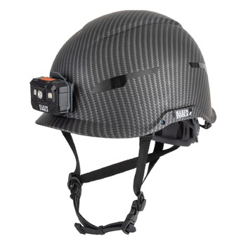 Klein Tools Premium KARBN Pattern Non-Vented Class E Safety Helmet with Headlamp