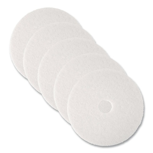 Sponges & Scrubbers | 3M 3300-20 20 in. Diameter Ultra High-Speed Natural Blend Floor Burnishing Pads 3300 - White (5/Carton) image number 0