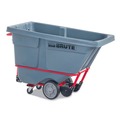 Cleaning Carts | Rubbermaid Commercial 2192465 0.5 cu yd BRUTE DURATILT Frame Tilt Truck Heavy Duty 1400 lb Capacity Gray image number 1