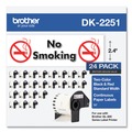Labels | Brother DK225124PK 2.44 in. x 50 ft. Continuous Paper Label Tape - White (24/Pack) image number 0