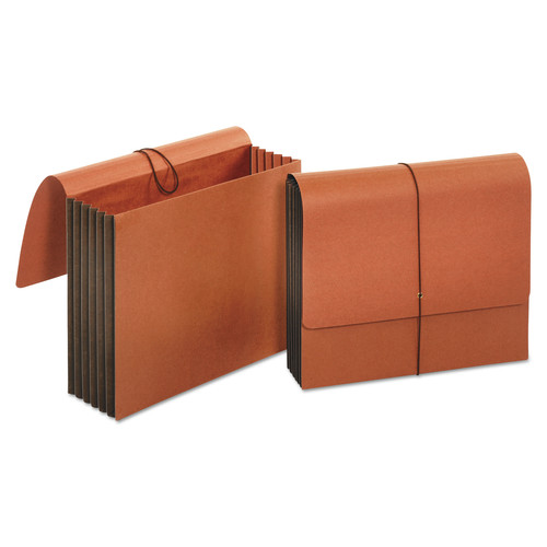 Customer Appreciation Sale - Save up to $60 off | Universal UNV13090 1 Section 5.25 in. Extra Wide Expanding Wallet With Elastic Cord - Letter Size, Redrope image number 0