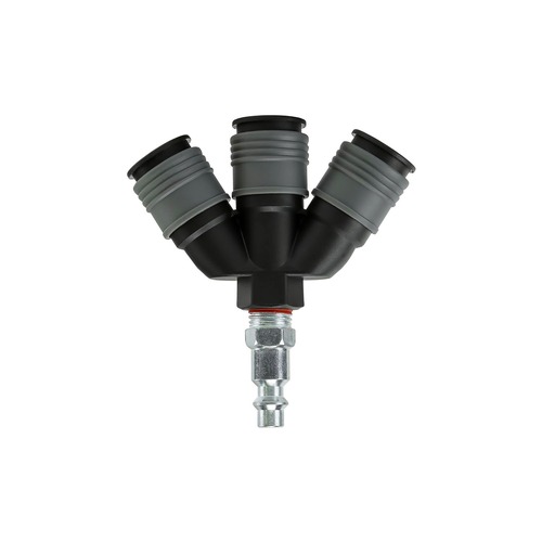 Air Conditioning Equipment | Freeman PPF3WAMU 3-Way Composite 1/4 in. Air Manifold with Universal Quick Connect Couplers image number 0