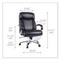  | Alera ALEMS4419 Maxxis Series Big/Tall Bonded Leather Chair - Black/Chrome image number 5