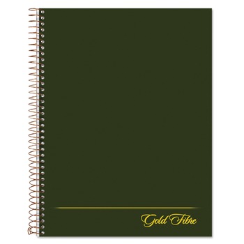 Ampad Gold Fibre 1-Subject Project-Management Format Wirebound Project Notes Book With (84) 9.5 in. x 7.25 in. Sheets - Green Cover