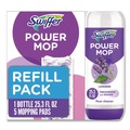 Cleaning & Janitorial Supplies | Swiffer 80734047 25.3 oz PowerMop Cleaning Solution and Pads Refill Pack - Lavender (4/Carton) image number 4