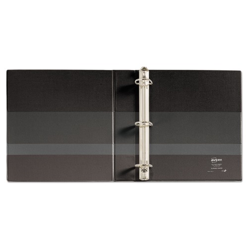 Customer Appreciation Sale - Save up to $60 off | Avery 09400 Durable 1.5 in. Capacity 11 in. x 8.5 in. 3 Ring View Binder with DuraHinge and EZD Rings - Black image number 0