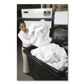 Trash Cans | Rubbermaid Commercial FG461400BLA 500 lbs. Capacity 105 Gallon Plastic Cube Truck - Black image number 5