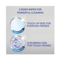 Hand Wipes | LYSOL Brand 19200-81700 1 Ply 7 in. x 7-1/2 in. Dual Action Disinfecting Wipes - Citrus, White/Purple (6/Carton) image number 7