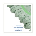 Mops | Boardwalk BWKMWTMGCT Microfiber Looped-End Wet Mop Heads - Medium, Green (12/Carton) image number 4