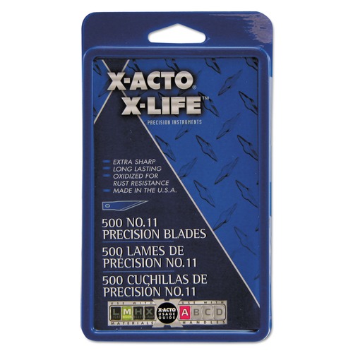 Just Launched | X-ACTO X511 No. 11 Bulk Pack Blades for X-Acto Knives (500-Piece/Box) image number 0