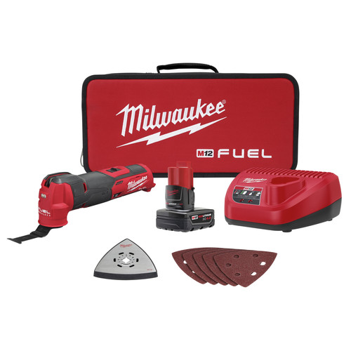Milwaukee 2526 21xc M12 Fuel Brushless Lithium Ion Cordless Oscillating Multi Tool Kit 4 Ah Cpo Outlets