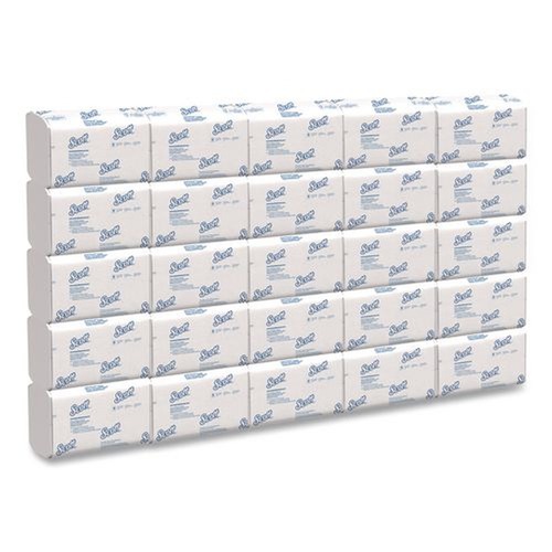 Cleaning & Janitorial Supplies | Scott 01980 9.4 in. x 12.4 in. 1-Ply Pro Scottfold Towels - White (25 Packs/Carton) image number 0