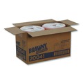 Paper Towels and Napkins | Georgia-Pacific 20041 10 in. x 13 in. 1-Ply Medium-Duty Wiper Refill - Unscented, Orange (2 Rolls/Carton) image number 2