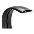 Office Cable Management | Innovera IVR39665 2.5 in. x 0.5 in. Channel, 72 in. Long, Floor Sleeve Cable Management - Black image number 2