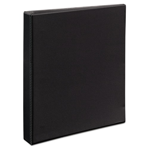 Office Jansan | Avery 09300 11 in. x 8.5 in. Sheet Size 1 in. Capacity 3 Rings Durable View Binder with DuraHinge and EZD Rings - Black image number 0