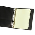 Office Jansan | Avery 11307 11 in. x 8.5 in. 12-Tab Preprinted Laminated Jan. to Dec. Tab Dividers with Gold Reinforced Binding Edge - Buff (1-Set) image number 3